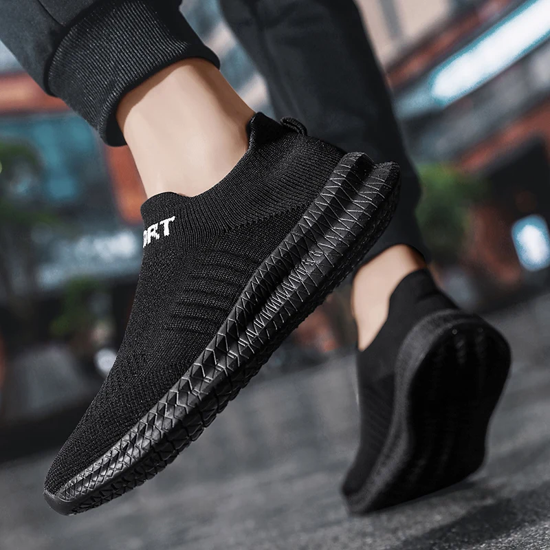 Men's Casual Sports Shoes Comfortable Socks Walking Shoes, 2025 Spring New Comfortable Flat Shoe Barefoot Shoes Mens Tennis Free - view 2