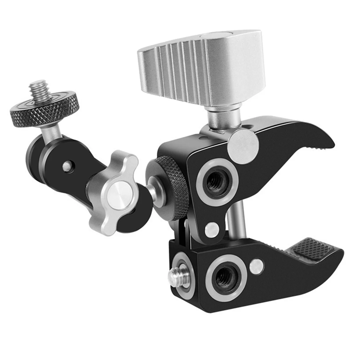 Aluminum Alloy C-Type Crab Clamp Magic Arm Clamp Suitable for SLR Camera LED Light Studio Photography Accessories