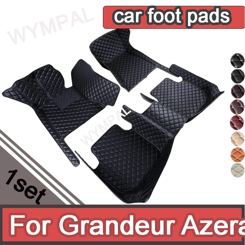 Car Mats For Hyundai Grandeur Azera IG 2019~2022 Anti-dirt Pad Carpets Leather Floor Mat Rugs Pad Interior Parts Car Accessories