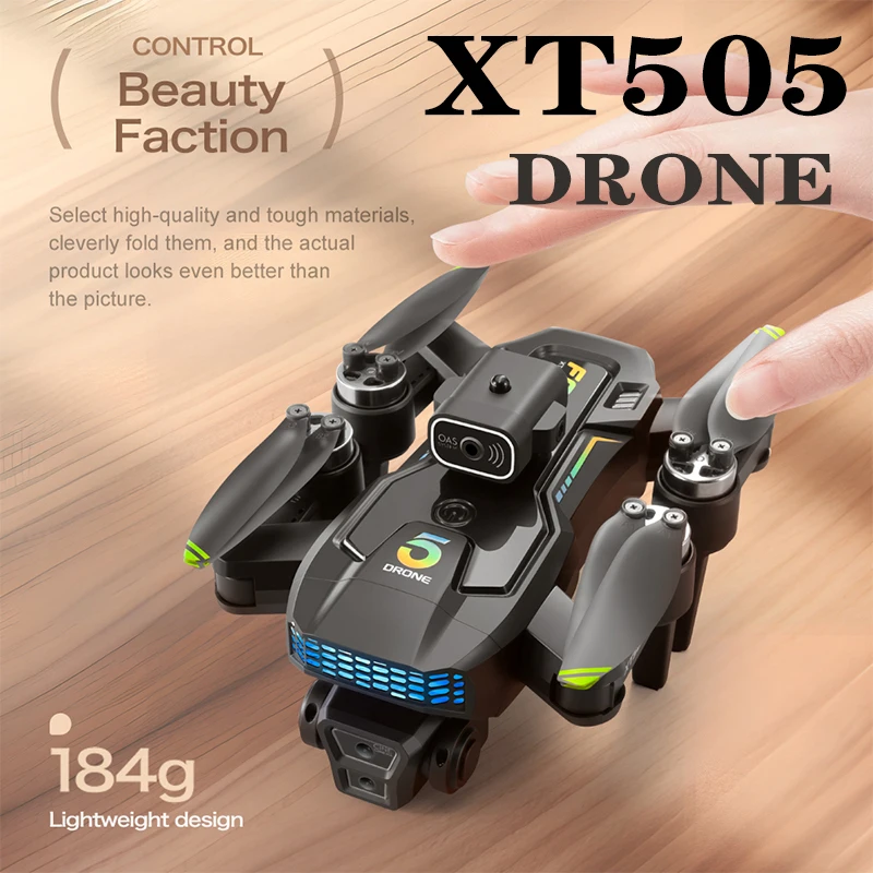 XT505 GPS Drone Professional Dual Camera 5G WIFI FPV Optical Flow Obstacle Avoidance Brushless Motor Quadcopter RC Dron New  ﻿