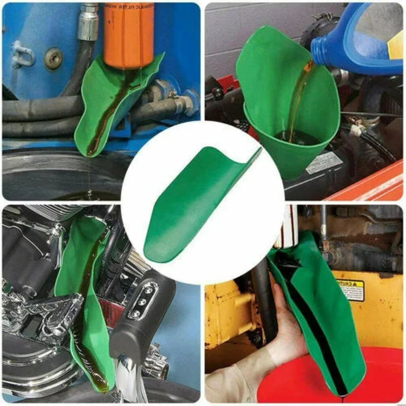Flexibles Entleerungswerkzeug, faltbarer Auto-Trichter, Öleinfüllplatte, Motorrad- und Auto-Motoröl-Einfüllwerkzeuge, Zubehör – Detail 10