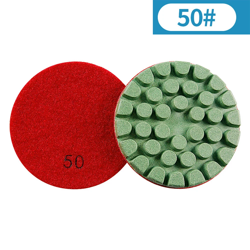 

1pc Polishing Pad 4inch Concrete Polishing Pads Sanding Disc Grinding Wheel For Marble Granite 50/150/300/500/1000/2000 Grit