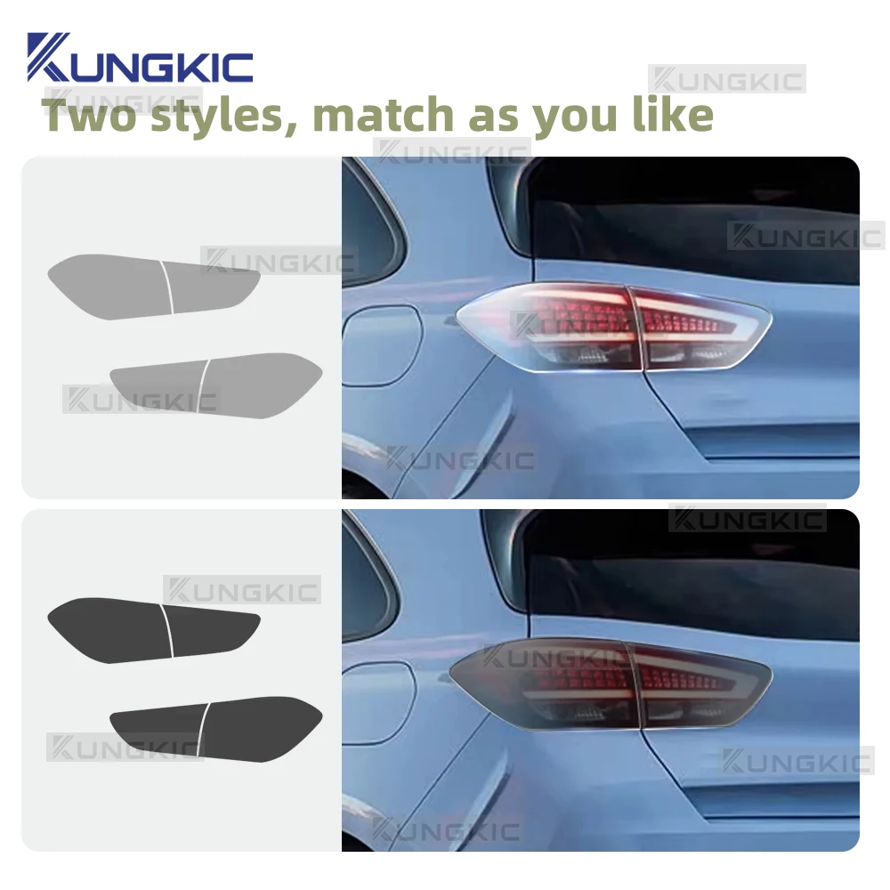 

Для Hyundai i30 N 2018-2024: Защитная пленка из ТПУ для задней части автомобиля, предварительно вырезанная, антицарапийная, прозрачная/дымчато-черная, аксессуары-наклейки