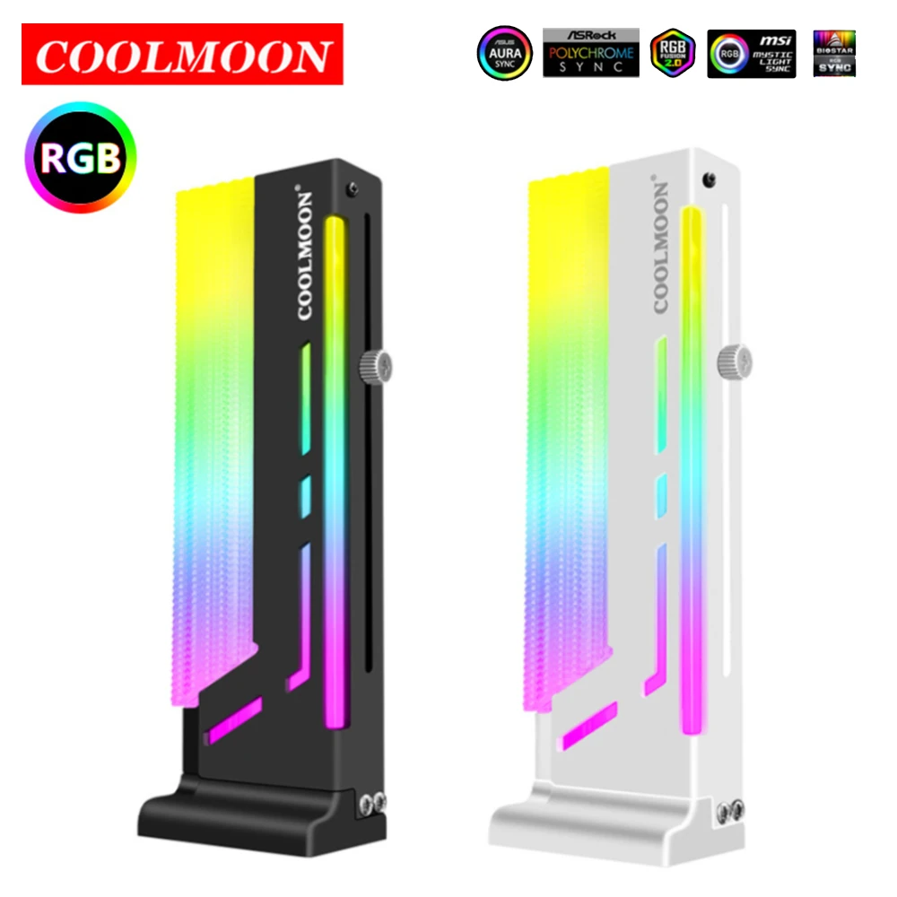 CM-GH2 Vertical GPU Support Colorful DC 5V A-RGB Bracket Computer Graphics Video Card Stand VGA GPU Holder 3PIN 4PIN Cool Decor