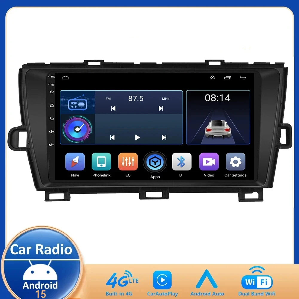 4G+WIFI Android 15 For Toyota Prius 3 2009 - 2015 9