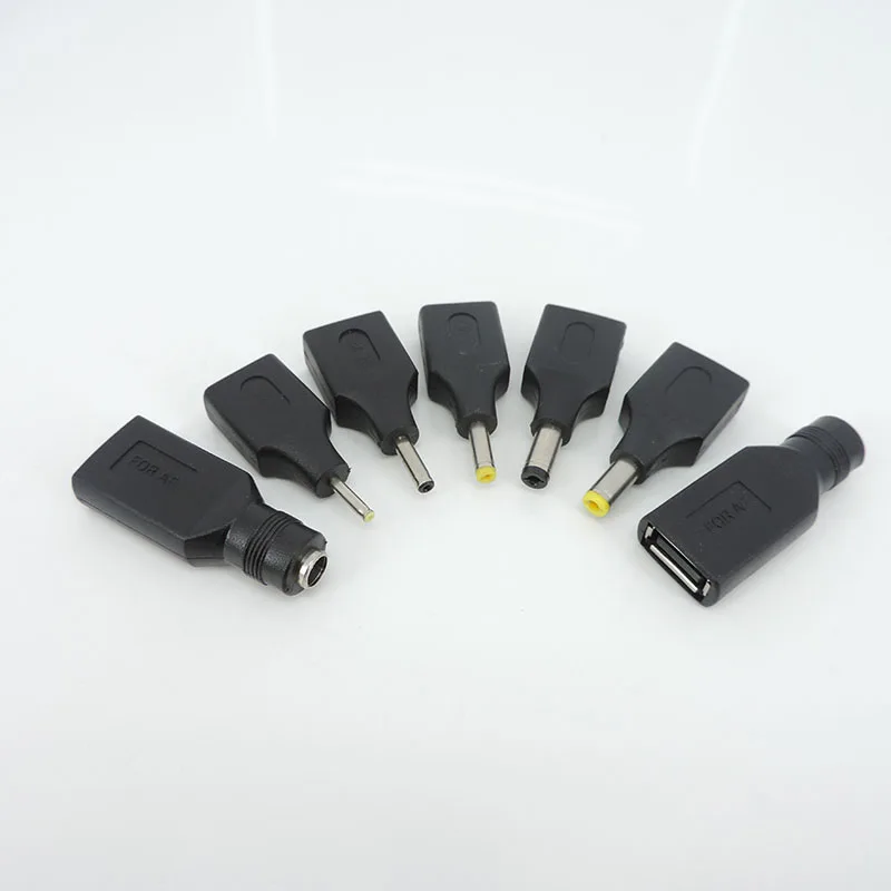 usb type A female to DC male power connector 2.5x0.7 3.5x1.35 4.0x1.7 5.5x2.5 2.1 male 5.5x2.1 jack female adapter converter t