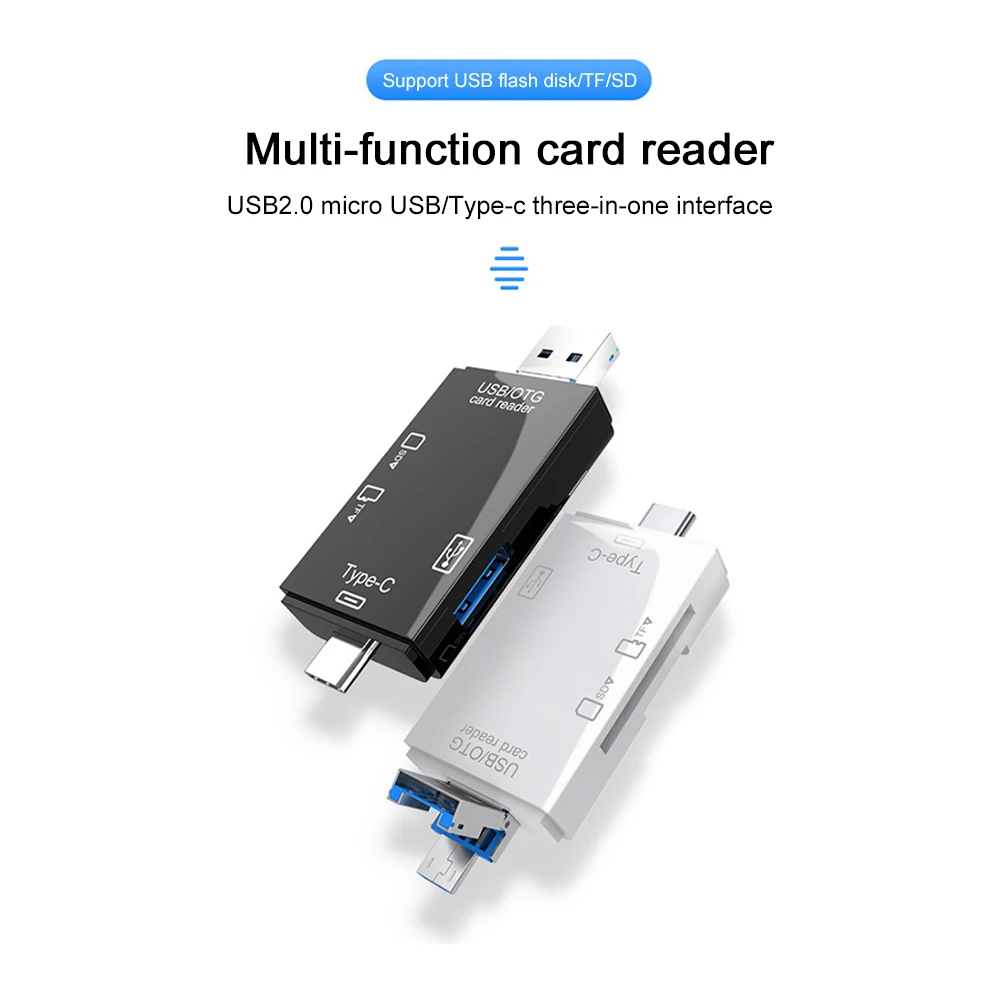 OLAF OTG SD Card Reader Flash Drive Smart Memory Card Reader Type C Cardreader Type C Adapter USB2.0 TF Card Adapter Micro