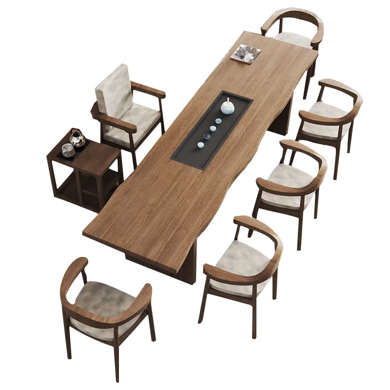 

Новый китайский стиль, массив дерева, бытовой, чайный столик, офис, столы и стулья, комбинация