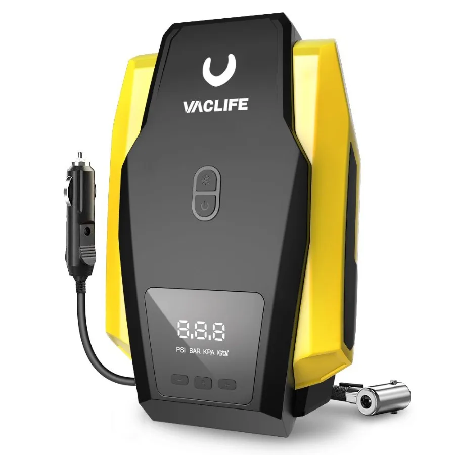 

VacLife Air Compressor Tire Inflator DC 12V Portable Air Compressor For Car Tires Auto Tire Pump With LED Light Digital Air Pum