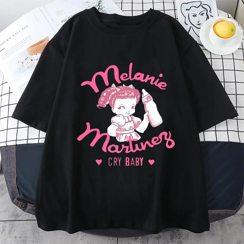 

NEW Melanine Martinez cry baby Graphics T shirt Men Women Cute funny short sleeve t-shirts Unisex Pure Loose Cotton clothing