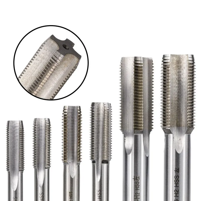 1pc M2-M20 Left Hand Machine Thread Tap HSS Steel Machine Plug Tap Metal Screw Hole Tap Drill Metric Screw Thread Tap