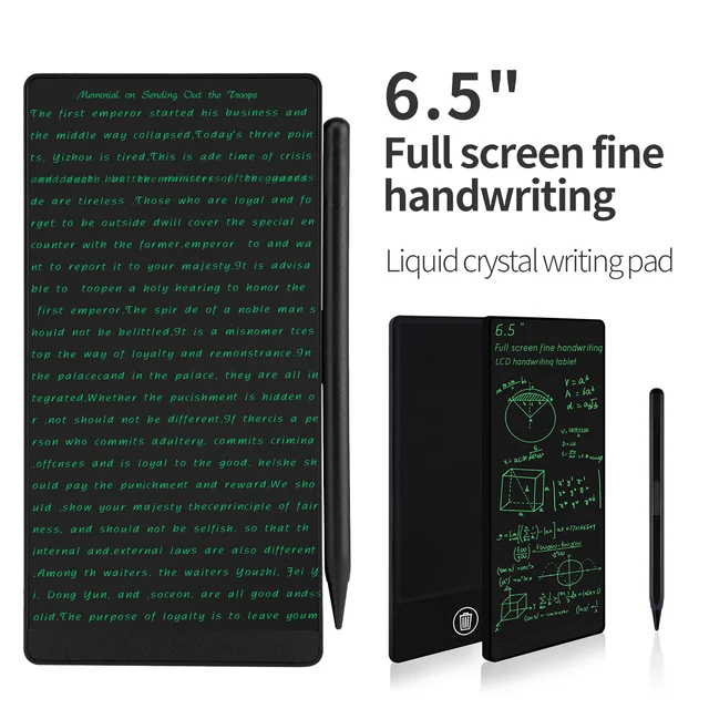 6.5-inch Full Screen Superfine Handwriting LCD Writing Tablet Meeting Content Magnetic Sketch Pad Liquid Crystal Drawings Board 6.5-inch Full Screen Superfine Handwriting LCD Writing Tablet Meeting Content Magnetic Sketch Pad Liquid Crystal Drawings Board