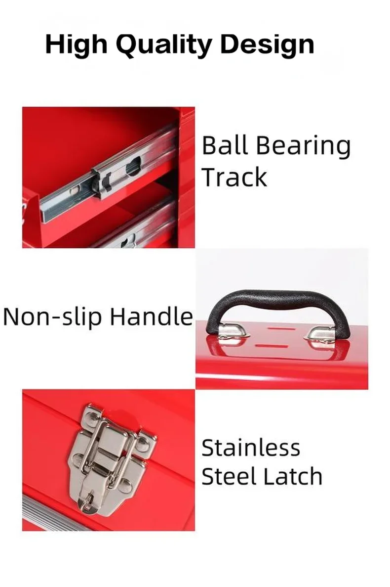 2025 hot sale Por    Steel Hand Tool Cabinet with 92pcs Auto Repair Kit