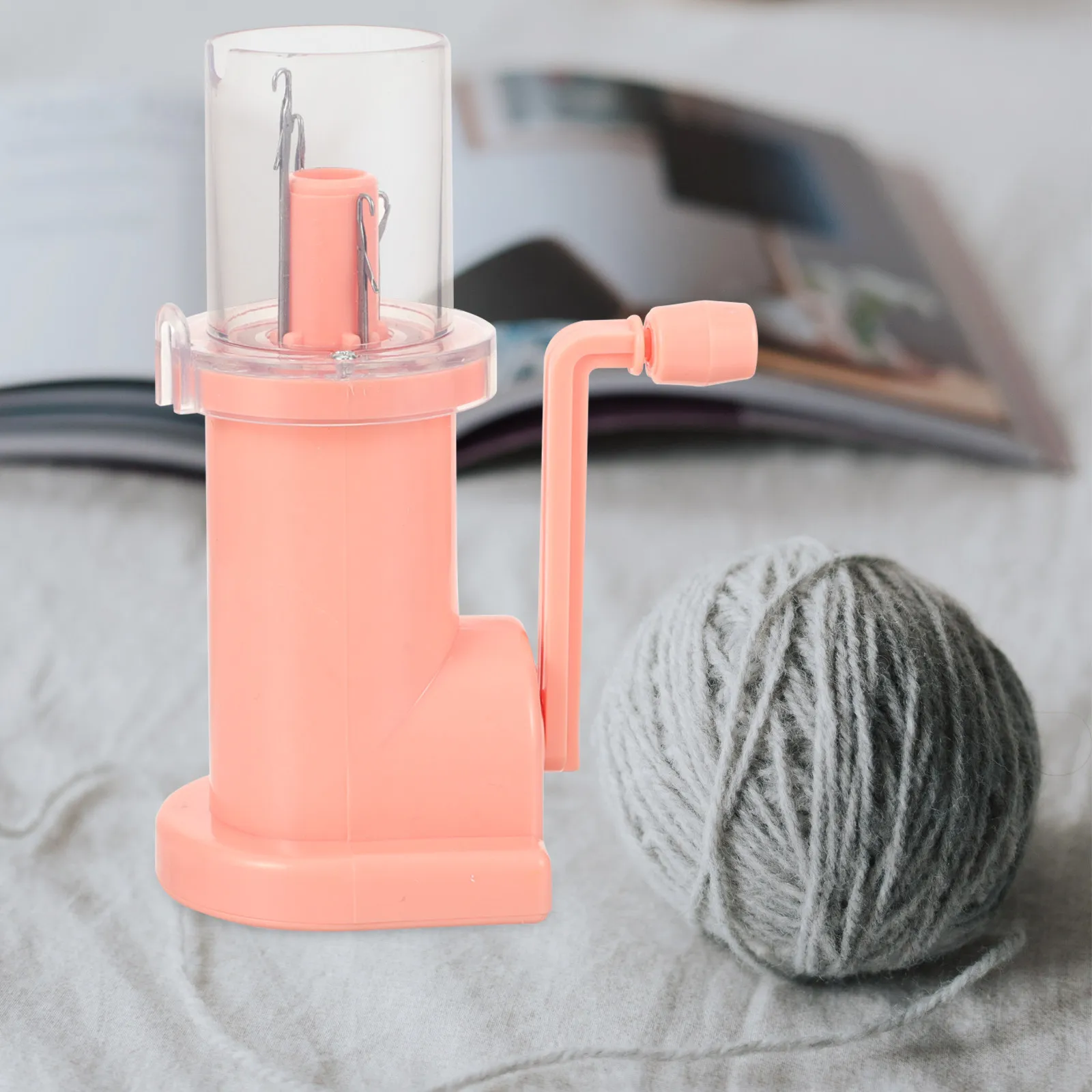 1Set Mini DIY Hand Knitting Machine Spool Knitter Compact Circular Winding Tool for Beginners Adults Home Craft Yarn Winder