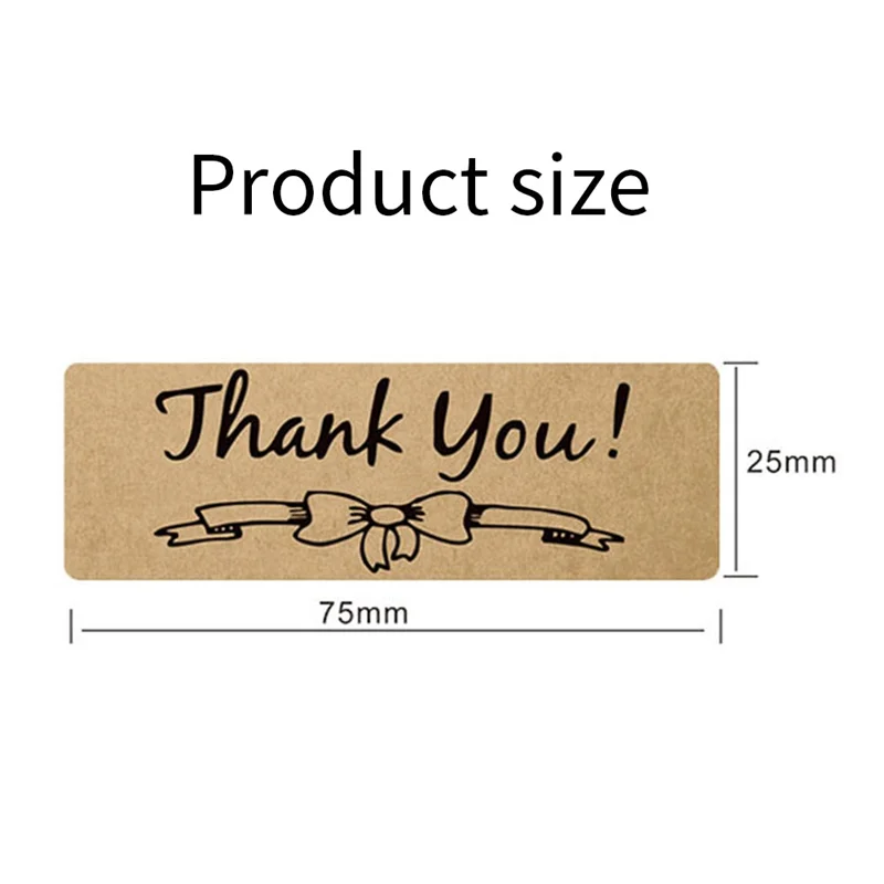 1200Pcs Thank You Stickers Set, Thank You Stickers Label Roll Thank You For Envelope Retail Store 75X25mm