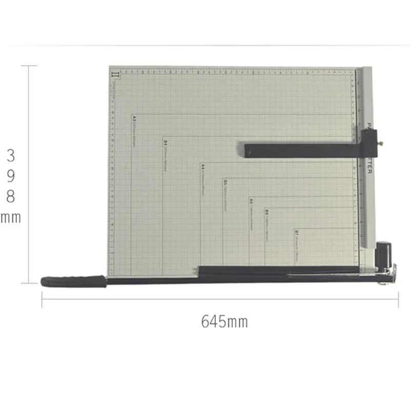 18-inch Photo and Document Trimmer, A3 Guillotine Paper Cutter with Steel Base