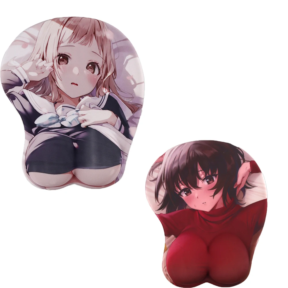 

Teclado E Mouse Pad Rubber Silicon Mousepad Wrist Rest Anime Sexy Tapis De Souris For World Of Warcraft Genshin Impact Mausepad