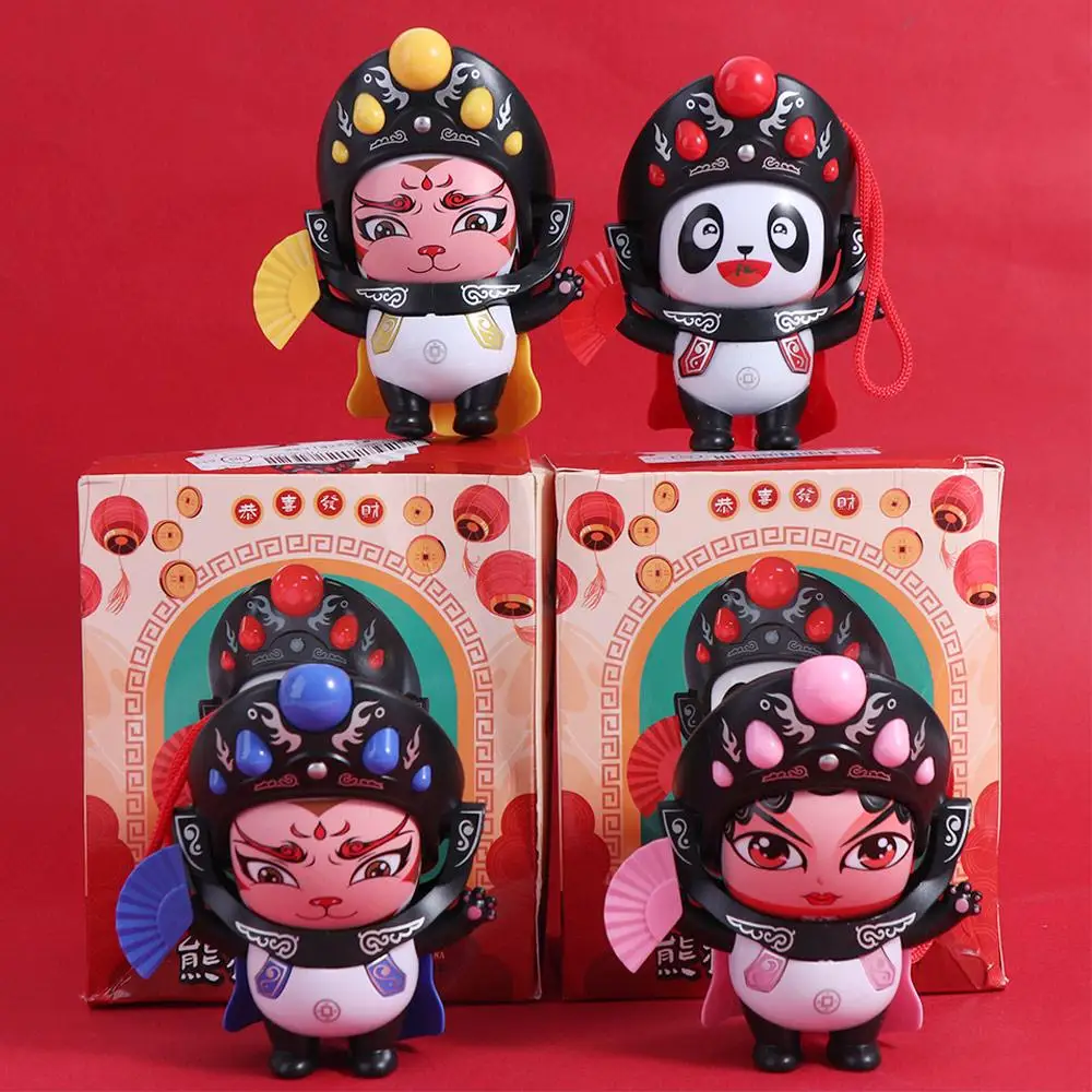 Face Change Sichuan Face Changing Doll Sichuan Opera Plastics Face Changing Panda Doll 5 Facial Chinese Style Face Changing Toy