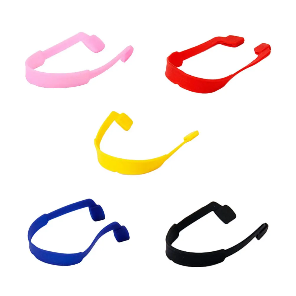 

Anti-Slip Elastic Silicone Headband Strap 5 Colors 22cm Length Fits Both Adult and Kid Glasses Prevents Falling during Sports