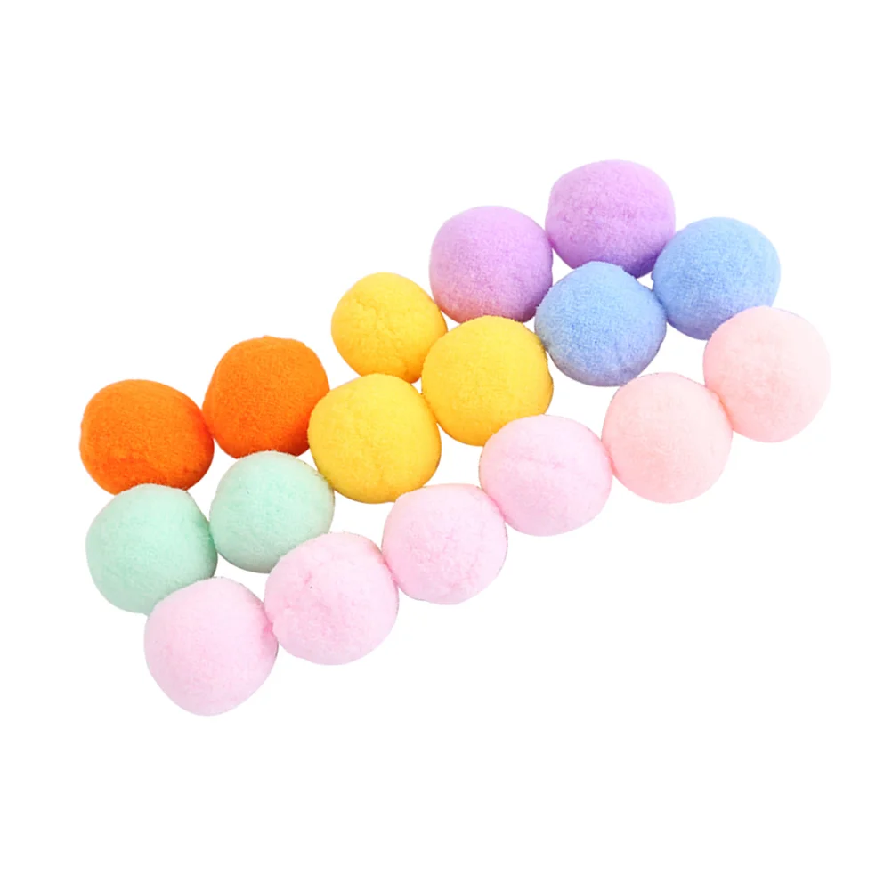 48pcs Pet Supplies Cat Toys Color Plush Ball Cat Toy Ball For Friends Family (Mixed Color) balls for cat