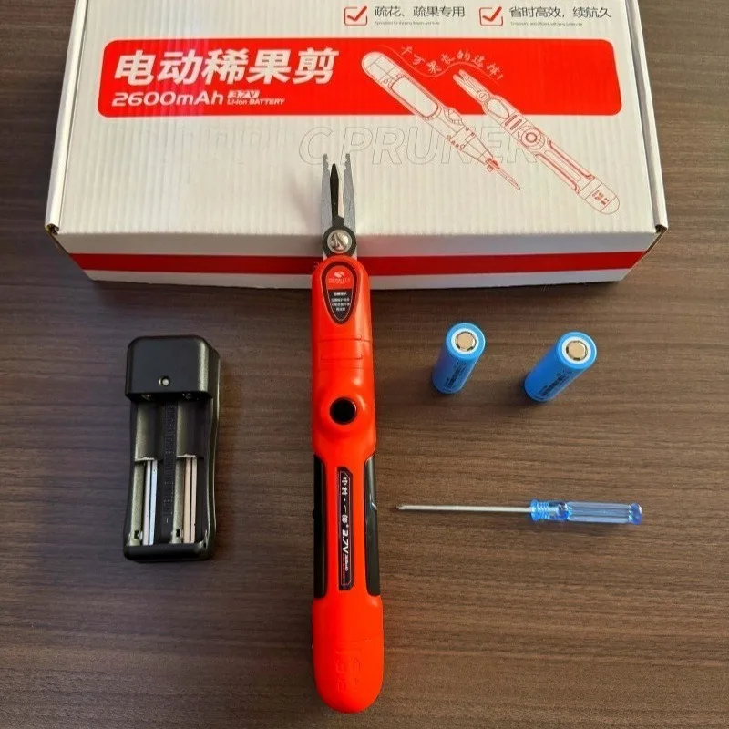 Horticultural fruit branches straight head thin fruit picking shears, strong manual flower thinning garden bud shears,