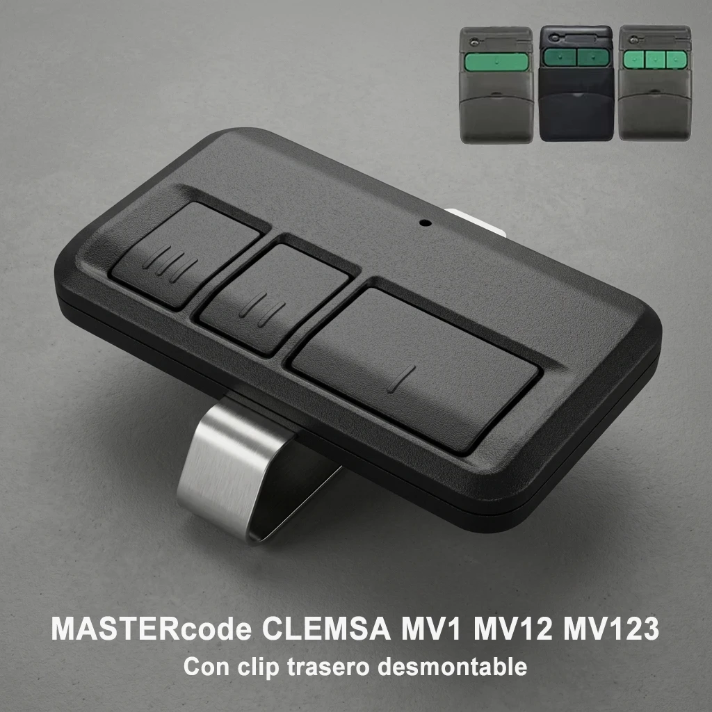 

MASTERcode CLEMSA MV1 MV12 MV123 Garage Door Controls / Remote Control 433.92MHz