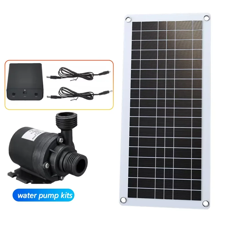500W Solar Water Pump Kit with Panel & Controller, DC Brushless Pump for Garden Pond, Farm Irrigation & Water Transfer view 6