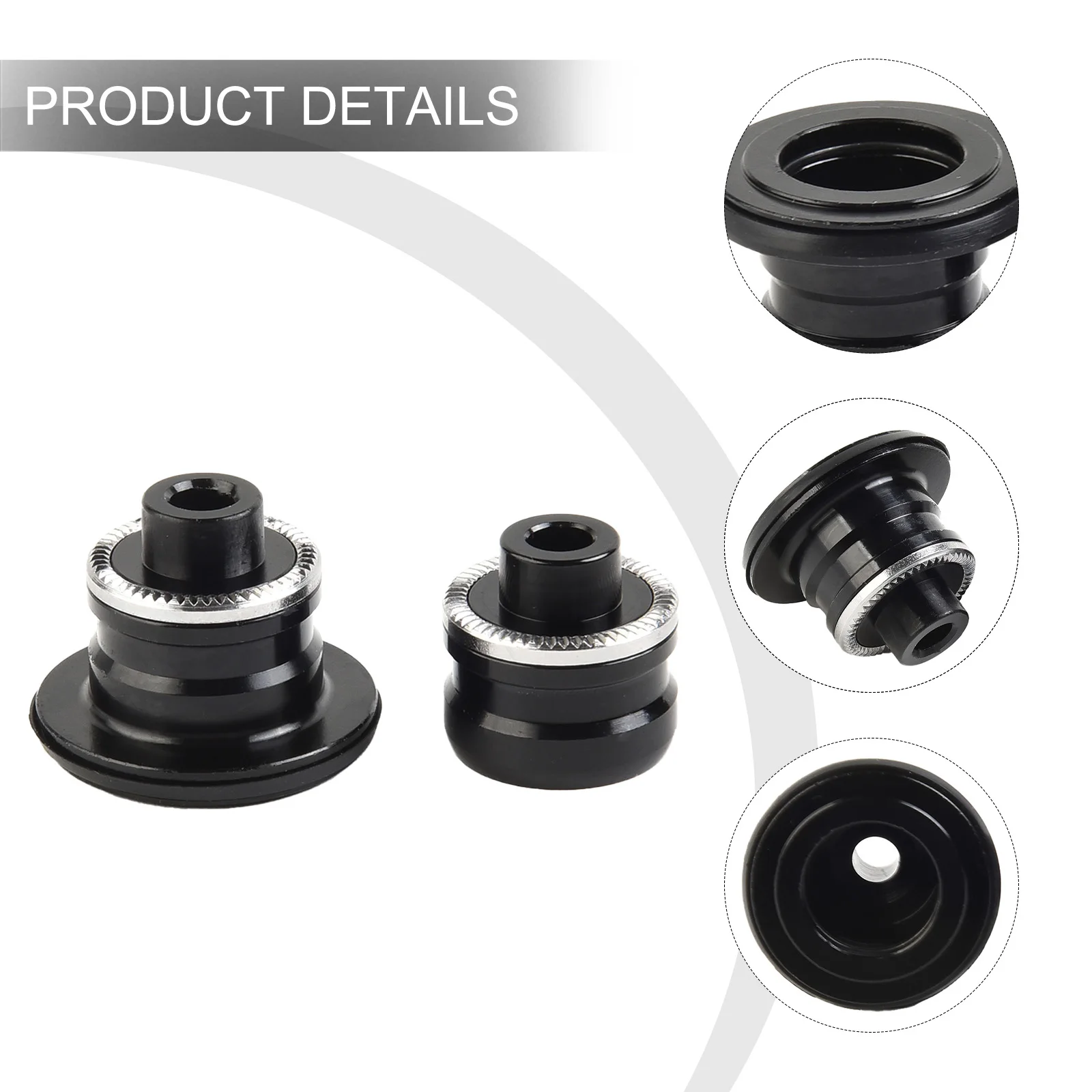 Hub Adapter Adapter Cap Thru Axle Adapter 100mm 12 Speed 8-11 Speed M10 To 12mm M9 To 15MM Practical To Use Black Outdoor