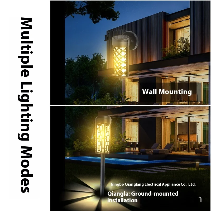 Luz de parede solar à prova dwaterproof água pátio luz de parede jardim exterior luz de parede moderna simples ao ar livre luz da porta da frente luz do jardim