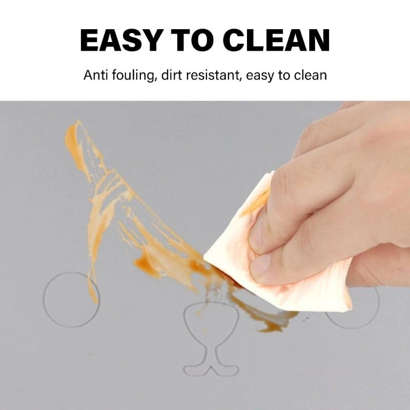 

Silicone Placemats for Kids Table Protections Lovely Pad Reusable Pad G2TD