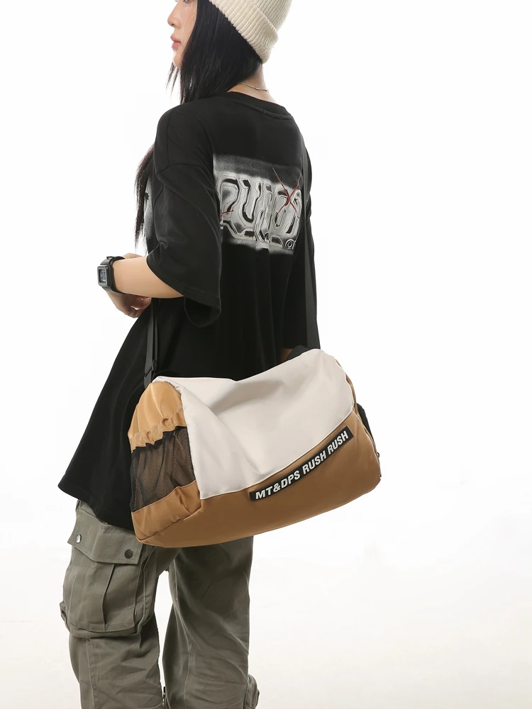 Crossbody bag men's leisure messenger bag multifunctional handbag large-capacity fitness bag women