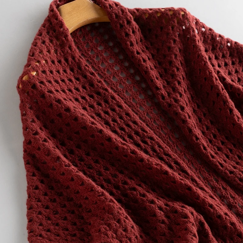 เสื้อคลุมคาร์ดิแกนแคชเมียร์แท้ 100% สำหรับผู้หญิง สไตล์คลาสสิก ฤดูใบไม้ผลิและฤดูใบไม้ร่วง แบบไม่มีแขน แต่งพู่ห้อย คุณภาพสูง ทรงหลวม ดูสง่างาม