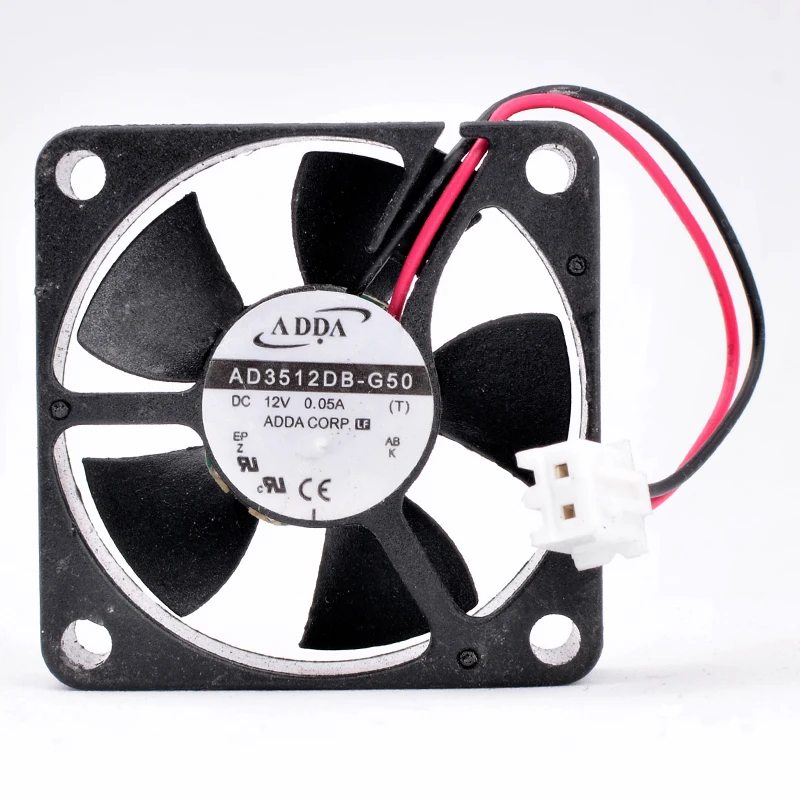 AD3512DB-G50 3.5cm 35mm fan 35x35x10mm DC12V 0.05A 2 lines dual ball bearing ultra-quiet micro host cooling fan