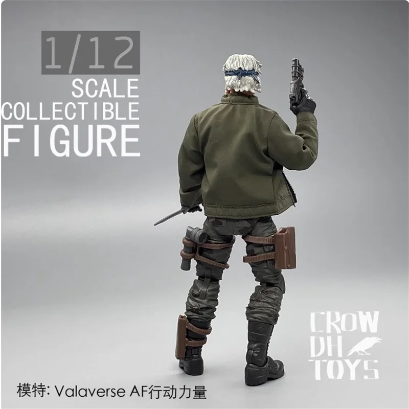 CROWDHTOYS 1/12 Scale Male Soldier Trendy Jacket Coat Doll Clothing Model Accessories Fit 6'' Action Figure Body In Stock