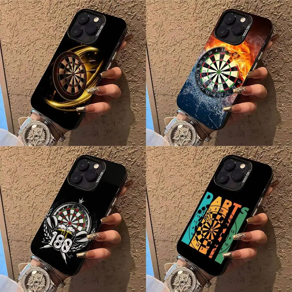 

Darts Phone Case For iPhone 17,16,15,14,13,12,X,8,Pro,Max,Plus,E,SE4,Air,Mini IMD Matte Black