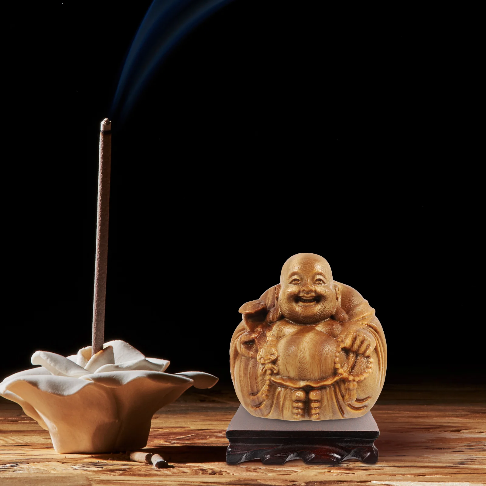 

Wooden Base Design 12cm Sturdy Craft Display St for Vase Teapot Wooden Display Base Buddha Statue Wood Pedestal Home Decor