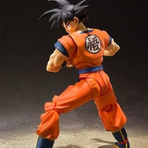 In Stock Bandai S.H.Figuarts Dragon Ball Z SHF Son Goku A Saiyan Raised On Earth 140mm Articulated Action Figure Re-release Gift