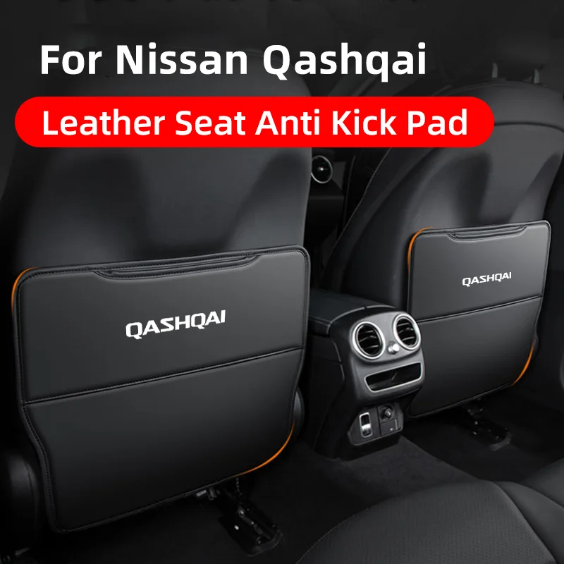 2PCS Anti Kick Pad For Nissan Qashqai J10 J11 Car Seat Back Protector Cover for Kids Auto Interior Anti Dirt Mats Car Accessorie