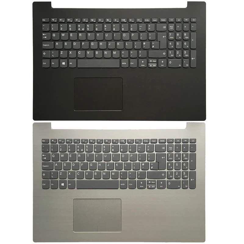 NEW UK laptop keyboard for Lenovo IdeaPad 320-15 320-15IAP 320-15AST 320-15IKB with Palmrest Upper Case Keyboard Bezel Cover