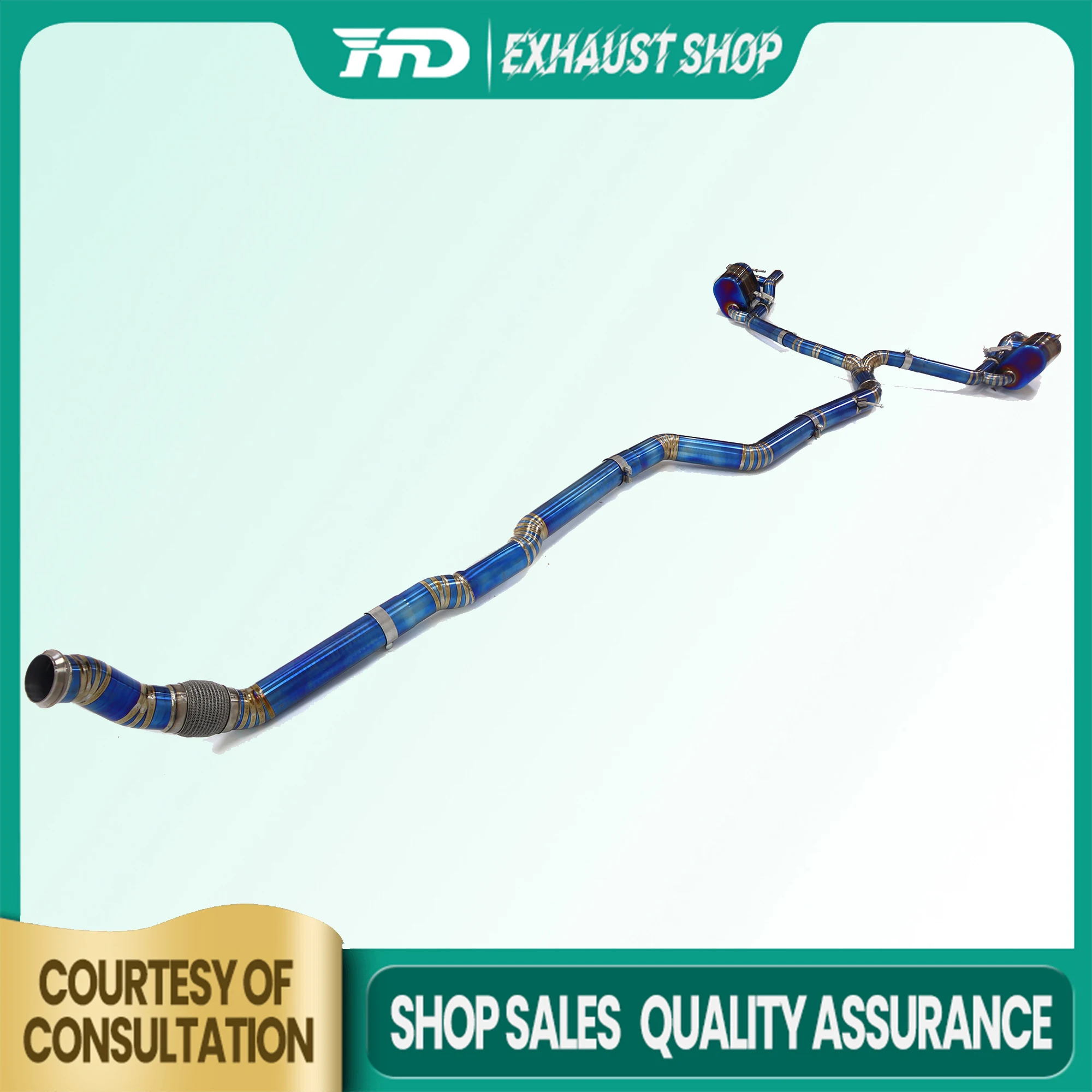 

HMD Exhaust Catback for Mercedes Benz E53 W213 3.0T Ti High quality OEM valve Muffler Lossless installation