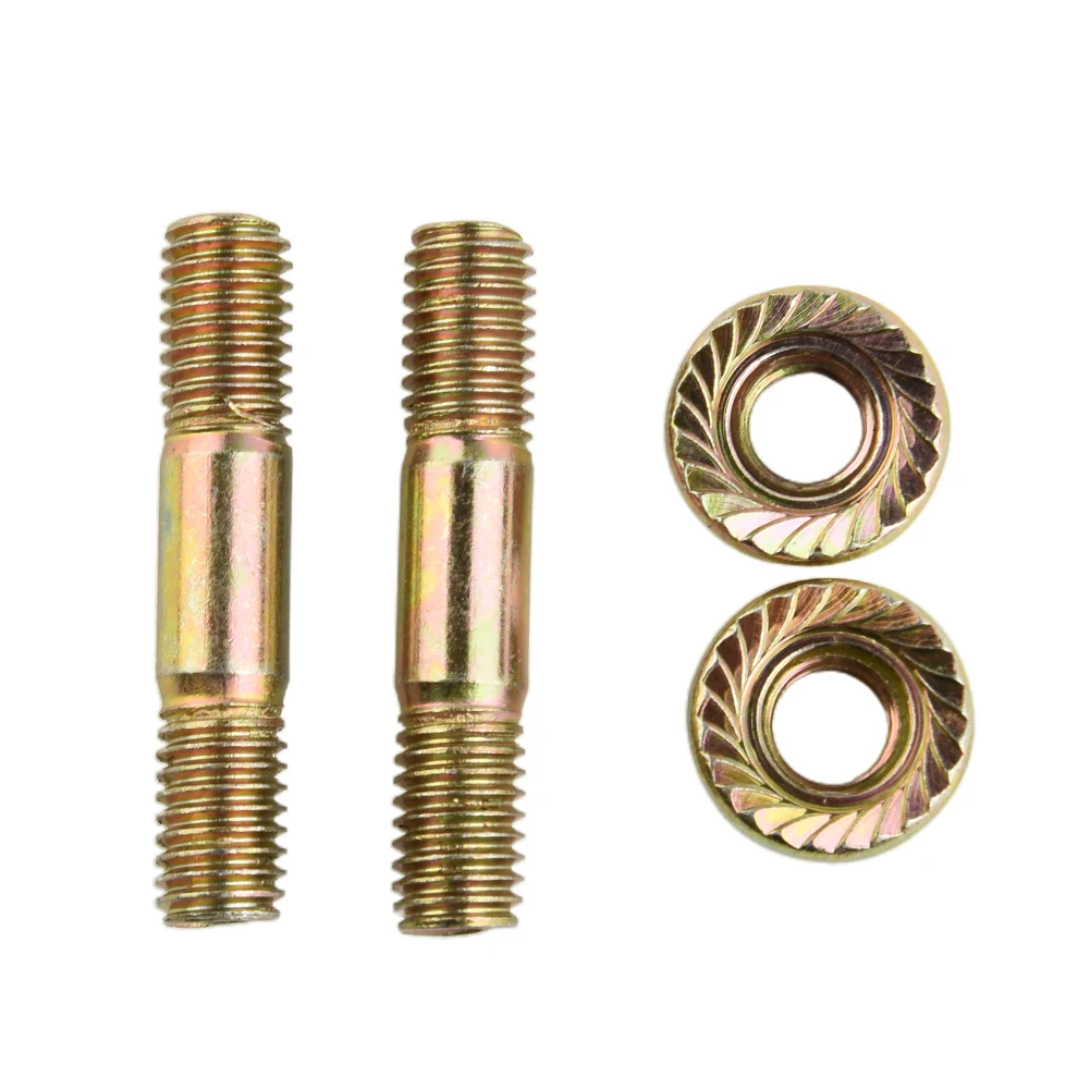 4pcs Bar Nuts & Bar Studs/Bolts For Baumr-Ag SX62 62cc Chainsaw Chain Saw Medium Carbon Steel Garden Tools Parts