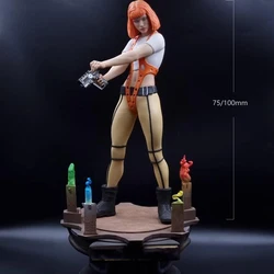 1/24 75mm 1/18 100mm Model z żywicy zestawy kobieta figurka żołnierza rzeźba niepomalowane bez koloru RW-586