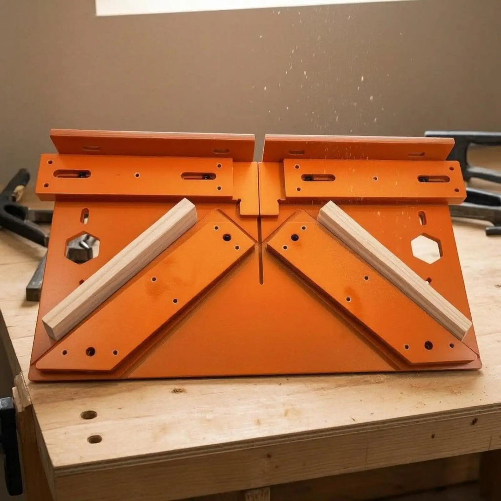 -Cutting Template Metal Door Trim Guide Orange Trim Cutting Guide for Molding Work