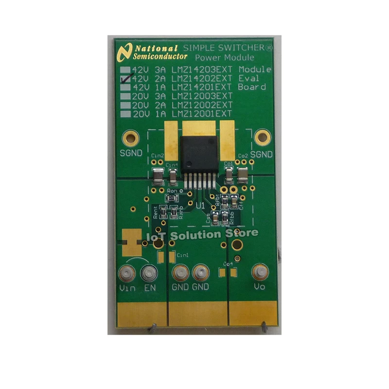 LMZ14202EXTEVAL/NOPB — Simple Power Module 42Vin, 2A Extended Temp Eval Board