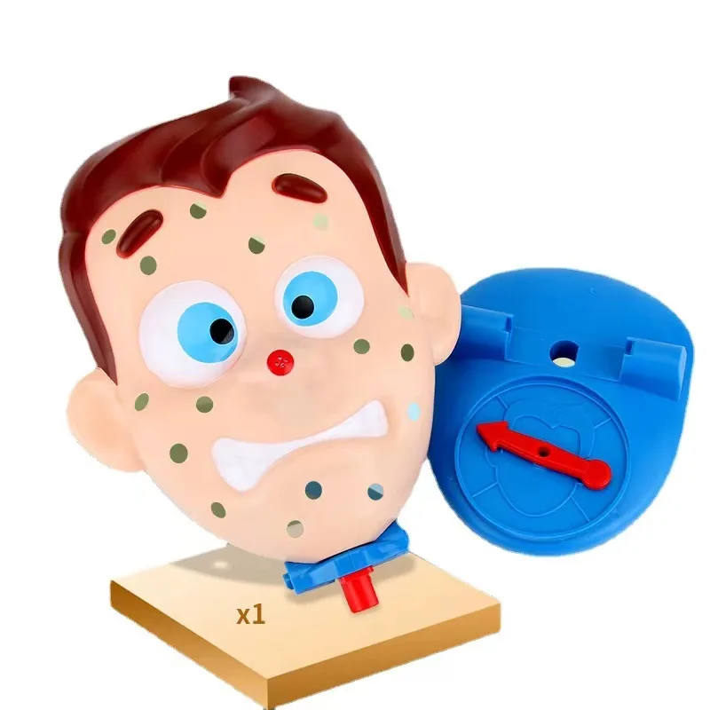 Funny Doll with Pimples Cute Face Squeeze Toy Acne Pop Water Spray Interactive Joke Prank Party Game Novelty Children Adult Gift