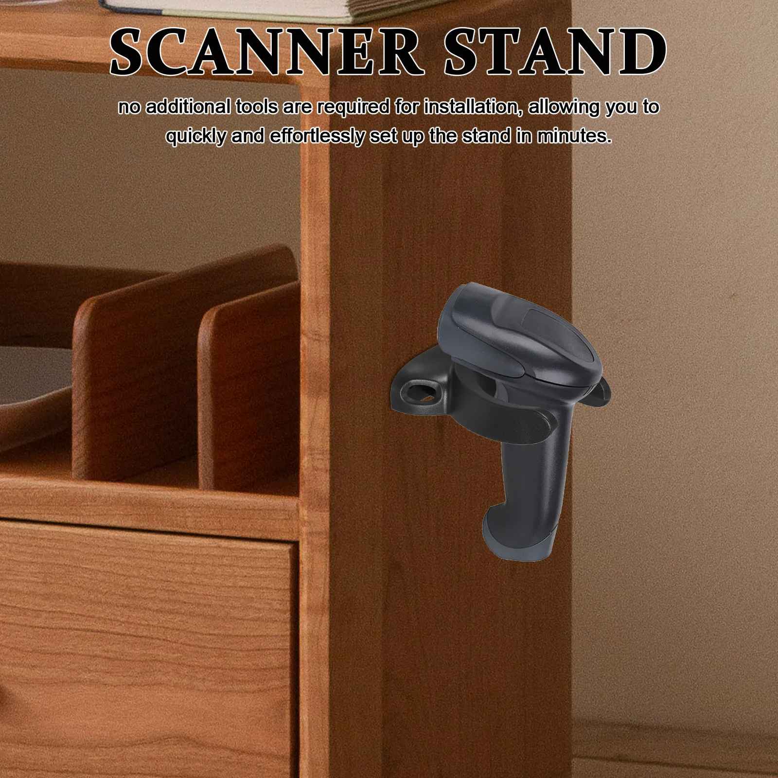 

Barcode Scanner Stand Wall Mount Bracket Holder for Retail Office Use Stable Secure Fit for Multiple Models Mounting Accessory