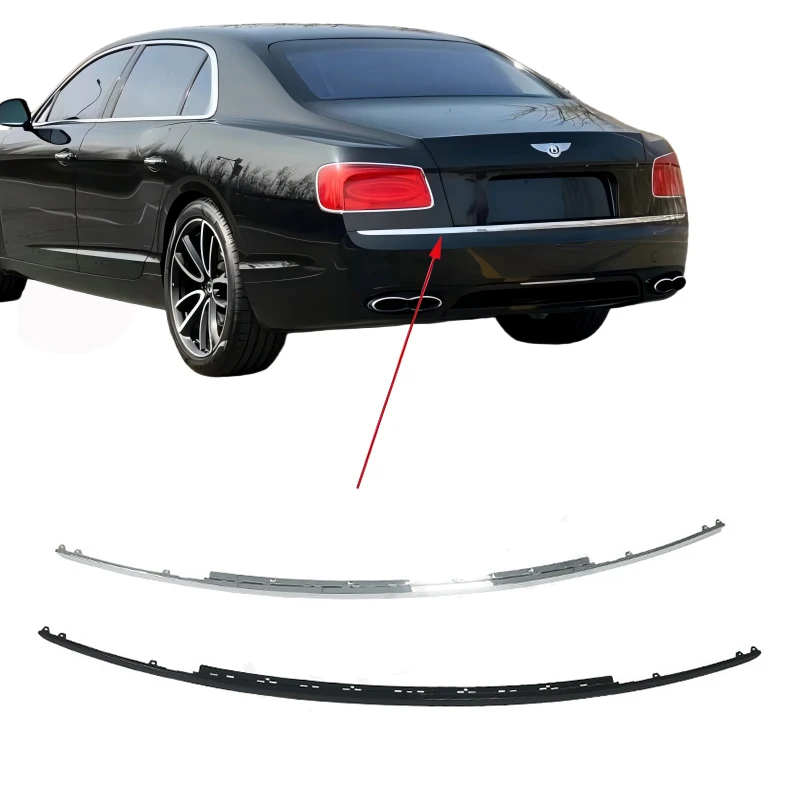 OEM 4W0807725 Car Rear Bumper Stripe for Bentley Flying Spur 2013-2016 Rear Bumper Chrome Strip