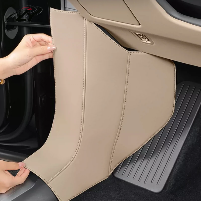 For Zeekr 8X 2026 2027 Car Threshold Bar Upper Anti-kick Pad Cover Below A-pillar PU Leather Protection Accessories