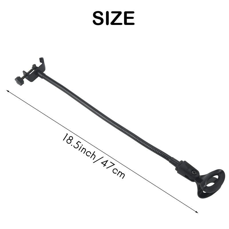 Soporte de micrófono de cuello de cisne Flexible New-5X con abrazadera de escritorio para estudio de radiodifusión, equipo de transmisión en vivo, estaciones