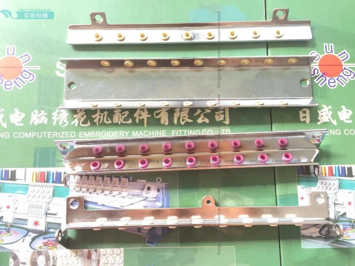 1 قطعة تسعة دبوس الحديد الخط العلوي 9-Pin الحديد U-شكل الخط الأوسط عالية السرعة الحديد السفلي خط الكمبيوتر آلة التطريز الملحقات